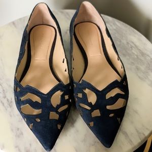 Navy Blue Zara Flats
